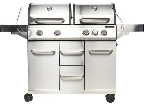 Barbacoa de gas NATERIAL Hudson de 4 quemadores y 17 kw de potencia